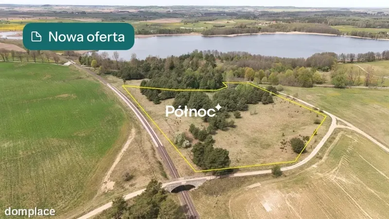 Działka rolna Rogale gm Stare Juchy jez. Mleczówka