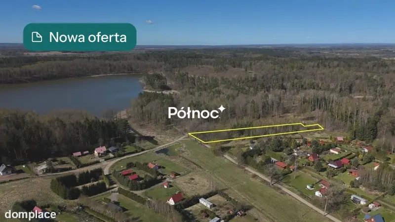Działka w lesie przy plaży - zabudowa letniskowa