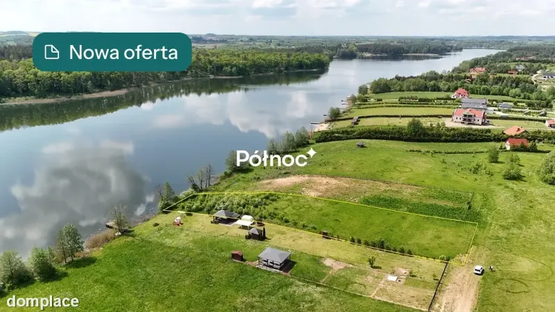 Siedliska działka budowlana z linią jeziora Sunowo
