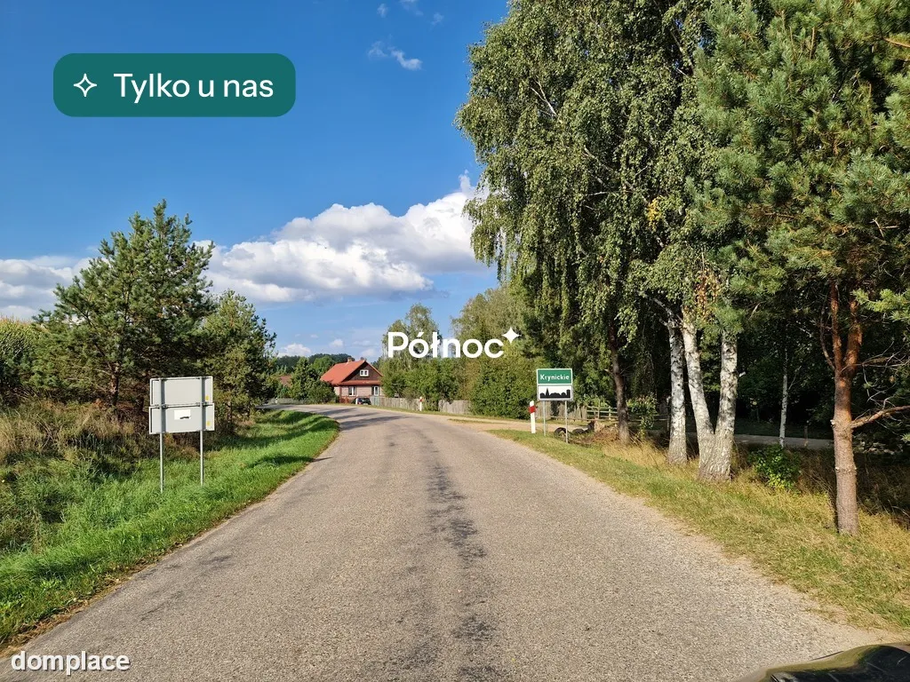 Działka leśna 1,9 ha Krynickie gm. Zabłudów
