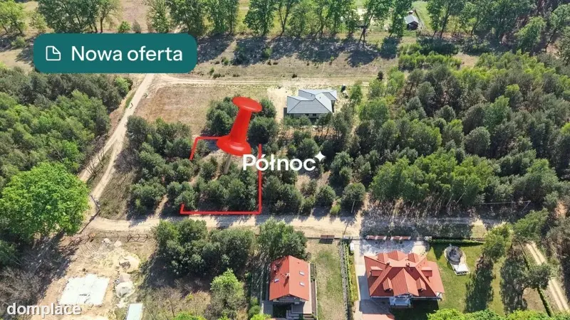Działka w lesie z MPZP. Prąd na działce. Dobczyn