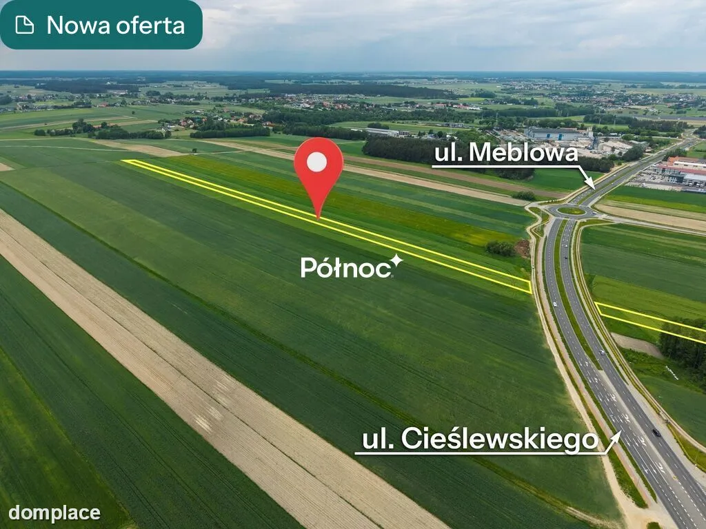 Działka inwestycyjna– ul. Cieślewskiego