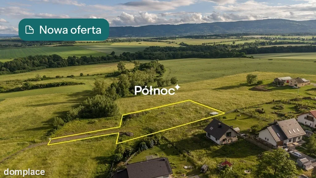 Widokowa działka budowlana Krosnowice 34ary