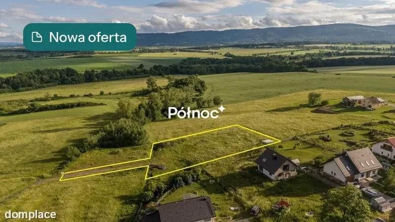 Widokowa działka budowlana Krosnowice 34ary
