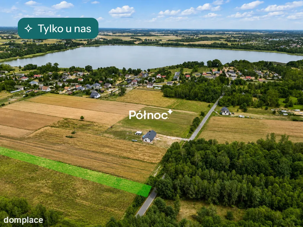 Działka nad jeziorem Kunów 4350 m²