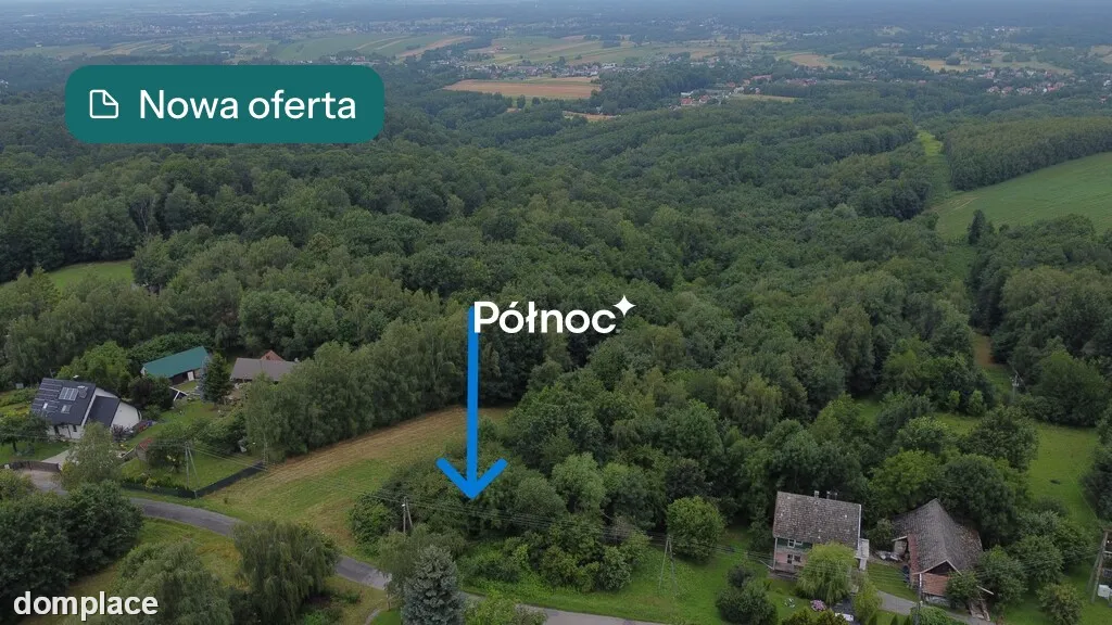 działka z wz – Jasień, ul. Wiśnicka, 85 arów