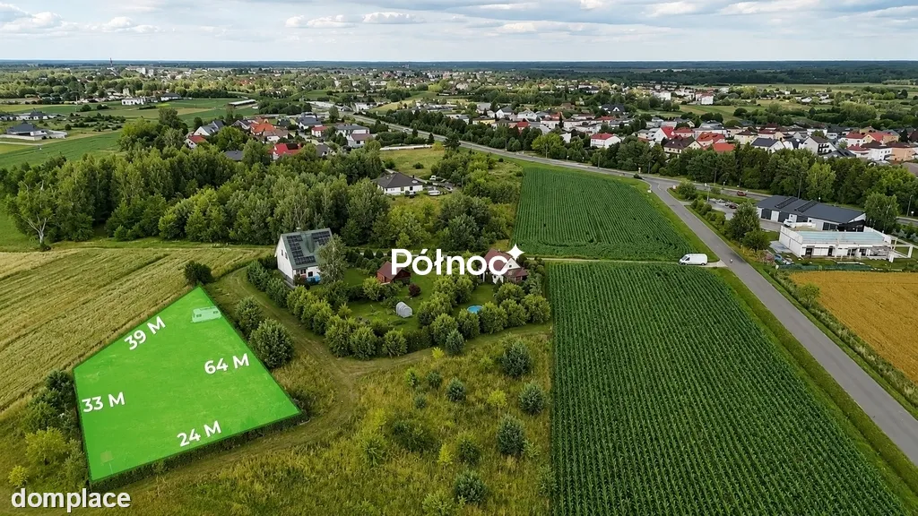 Działka budowlana przy ul. Jagodowej 1232m2
