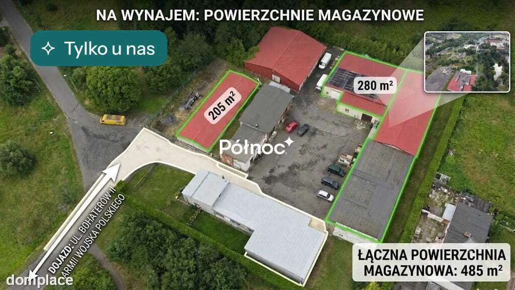 DWA MAGAZYNY / HALE DO WYNAJĘCIA – JEDEN KOMPLEKS