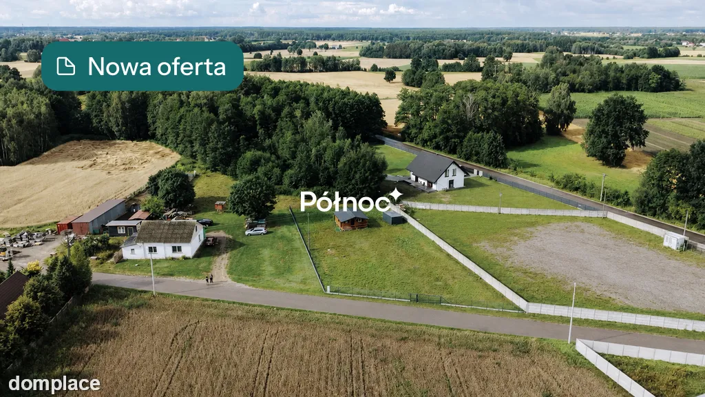 Działka budowlana z Nowym Domkiem | 1777 m²