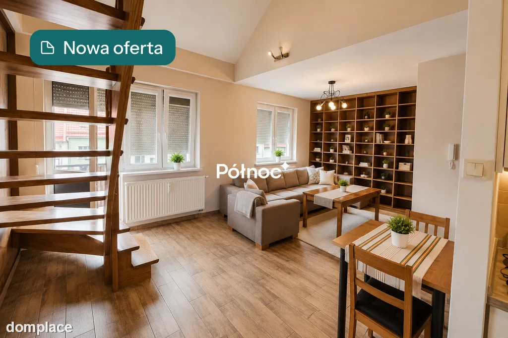Dwupoziomowe mieszkanie z potencjałem 4 pokoi