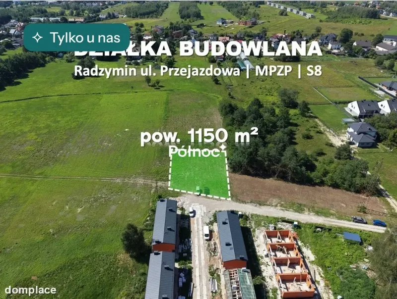 Działka 1150 m² pod dom lub niewielką inwestycję