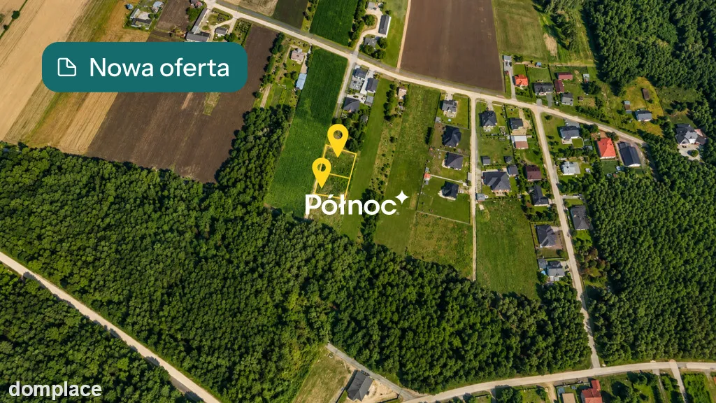 2 działki z MPZP 822m2 i 814m2– Łazy, gm. Łuków