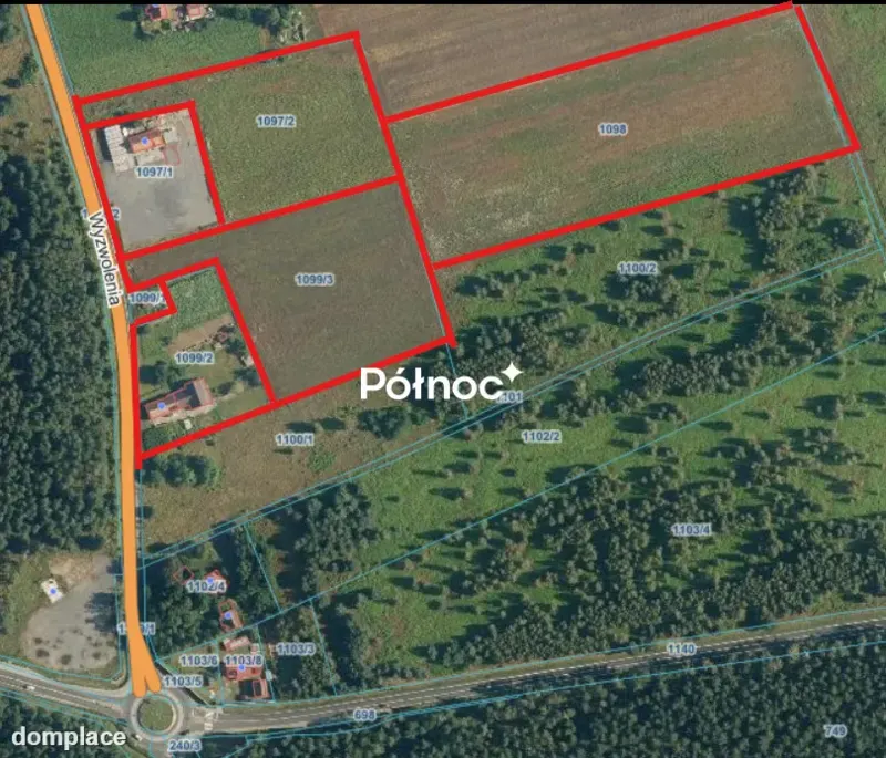 Tereny inwestycyjne 5,4 ha pod bazy, składy