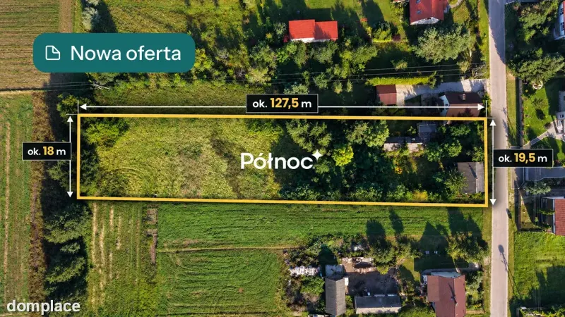 Działka budowlana 2392 m² | Stare Budy