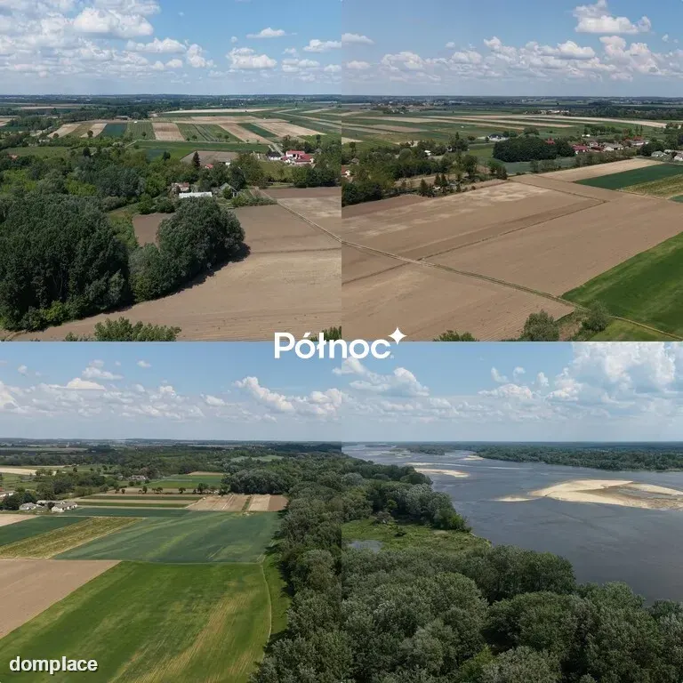 Siedlisko 15ha linia brzegowa Wisły, 65 km od WAW