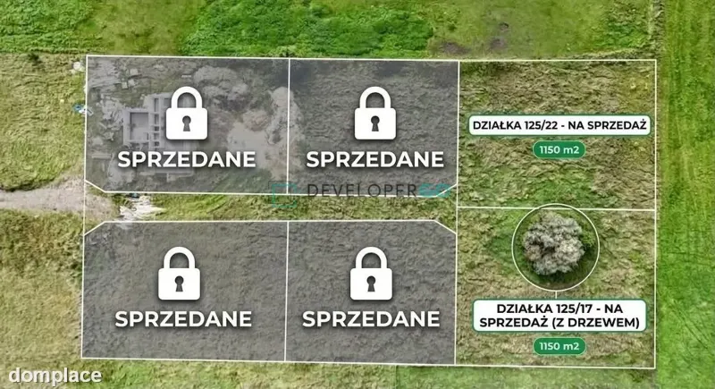 Dwie działki budowlane I Siedliska z WZ