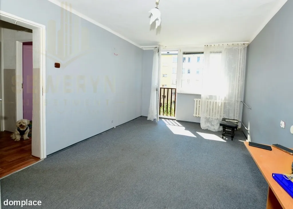 2 pokoje do remontu, 37,7 m², balkon francuski