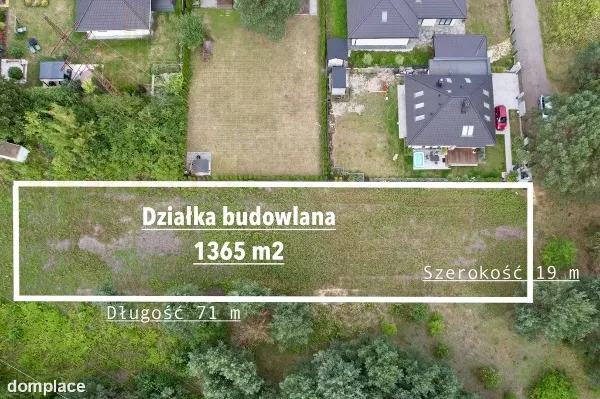 Działka 1365 m² przy lesie,  wszystkie media — zdjęcie 2