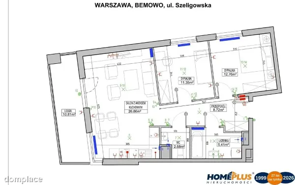 3 pokoje na osiedlu Modern City na Bemowie — zdjęcie 5