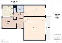 3 pokoje, 60 m², balkon, piwnica, 2. piętro, Łapy — zdjęcie 11