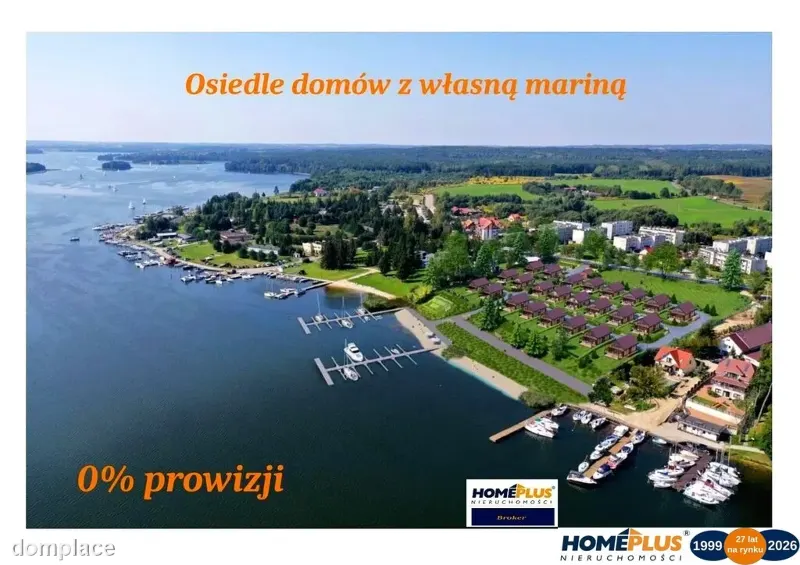 24 Domy pod klucz RYN nad jeziorem, własna marina