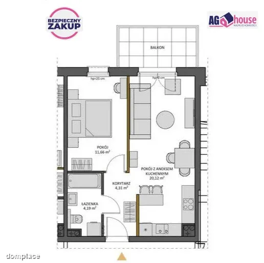 2 pokoje | nowe osiedle | 40,28 m² | Pruszcz Gd. — zdjęcie 5