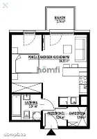 Steam Park |Rakowicka | 33,5 m² | Opcja 2 pokoi — zdjęcie 13