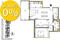 3 pokoje, 75 m², 6. piętro, Kraków Wybickiego — zdjęcie 5