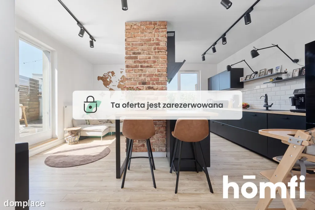 Wyjątkowy loft 70m2: 2 poziomy, 3 tarasy! Parking