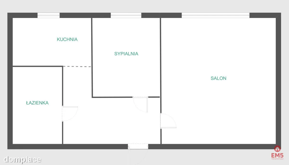 50 m² po remoncie | 2 pokoje | Nowe Miasto — zdjęcie 9