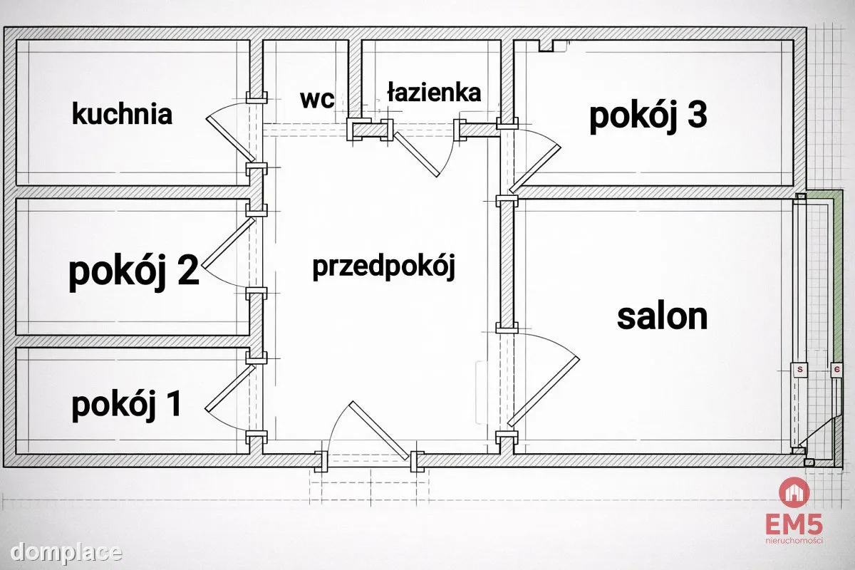 Mieszkanie 4-pokojowe, 72m — zdjęcie 15
