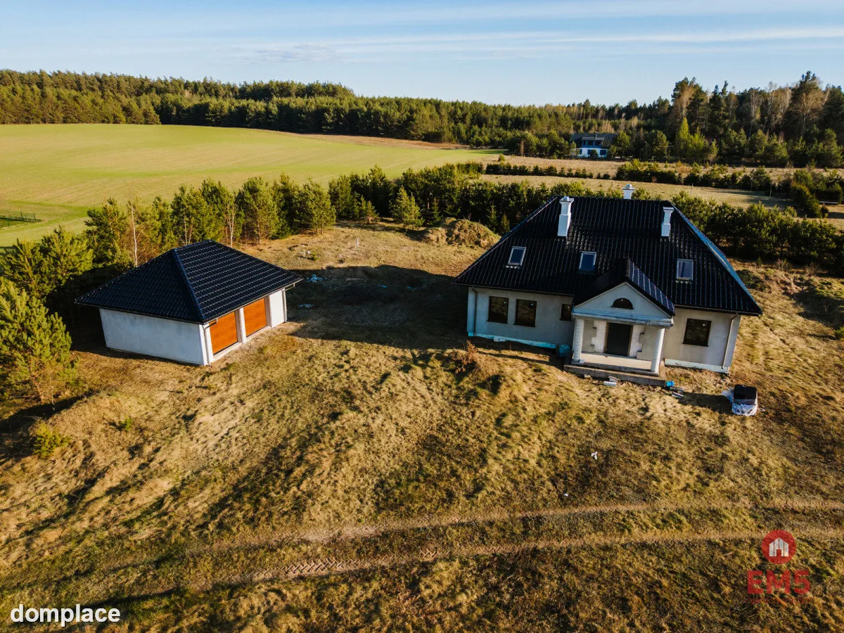 Dom 190 m² w stanie surowym – duża działka 5000 m² — zdjęcie 2